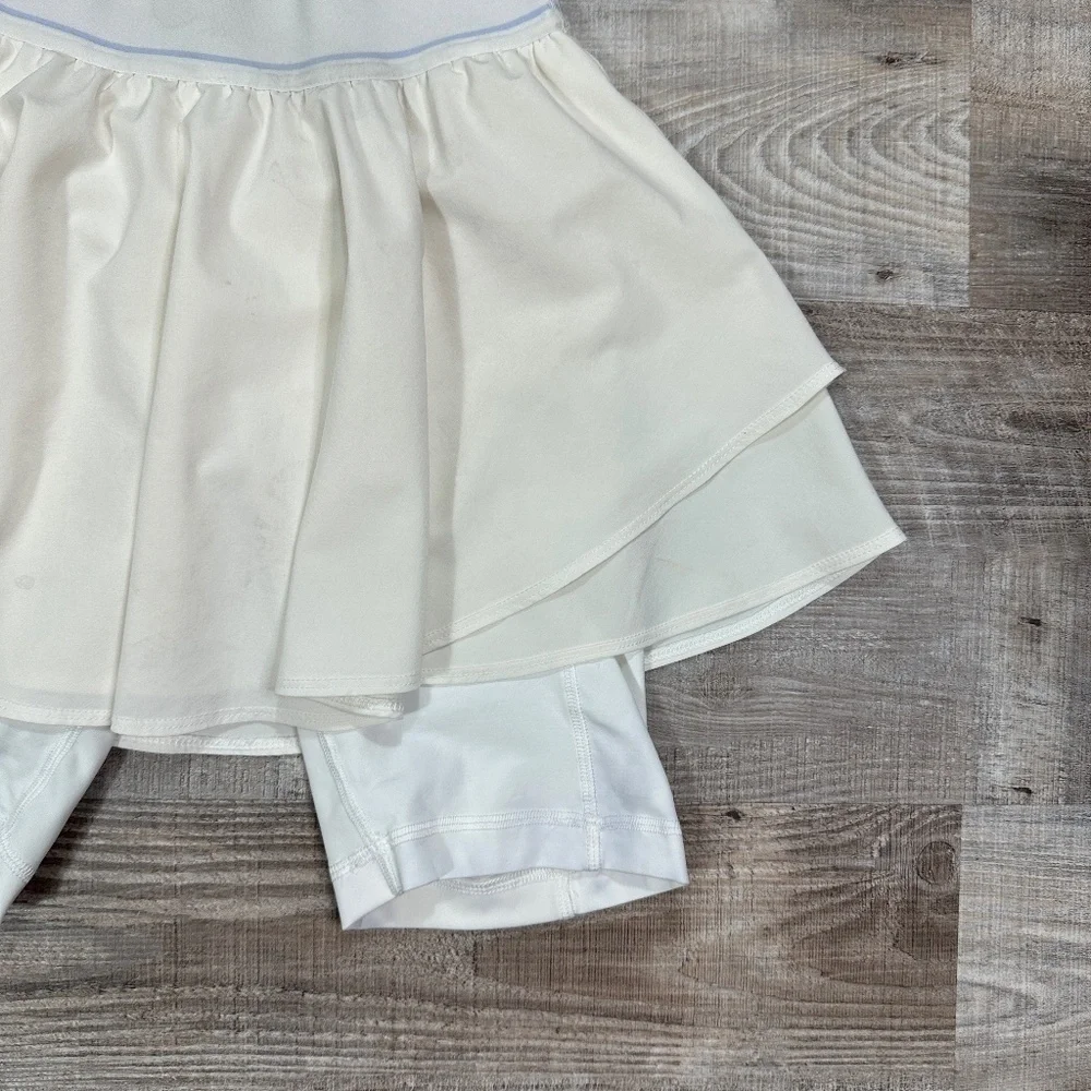 Lululemon White Court Rival High-Rise Skirt Skort Extended Liner Size 4